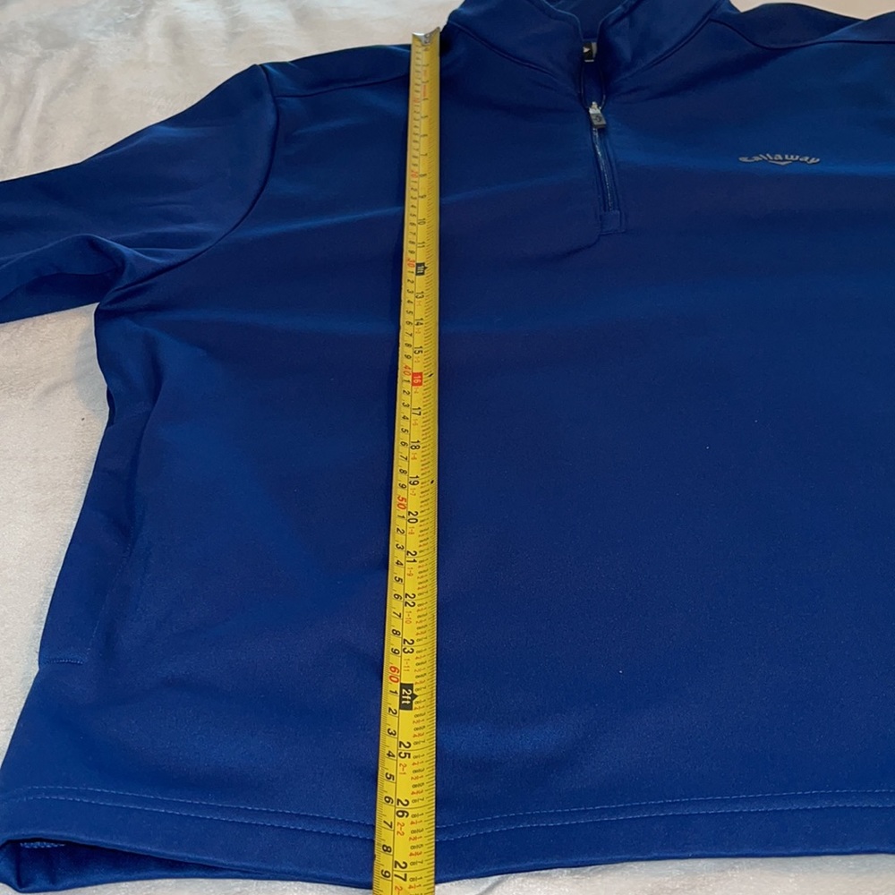 Callaway Mens Long Sleeve 1/4 Zip Blue Golf Jacket Size Large - Picture 5 of 10